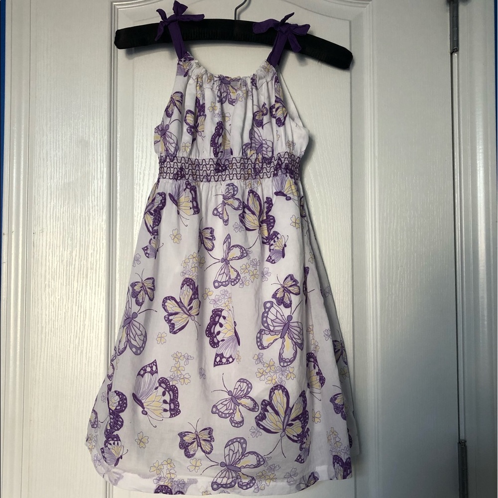 George Purple Butterfly Dress 8